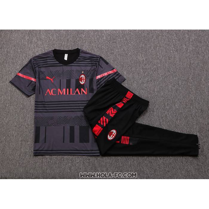 Chandal del AC Milan 2022-2023 Manga Corta Gris